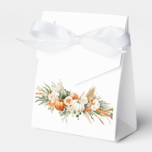Boho herfst bloemstuk bedankdoosjes (Voorkant Zijde)