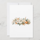 Boho herfst bloemstuk verjaardag kaart (Achterkant)