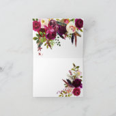 Boho Herfst Boeket Floral Dank u Bedankkaart (Binnen)