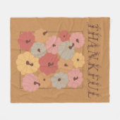 Boho Herfst Boerderij Dankbaar Seizoen Thanksgivin Fleece Deken (Voorkant (Horizontaal))