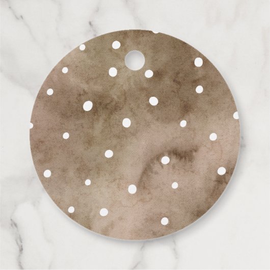 Boho Herfst Botanicals Baby shower Bedankjes Labels (Achterkant)