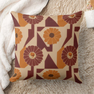 Boho herfst botanisch bloemmotief kussen