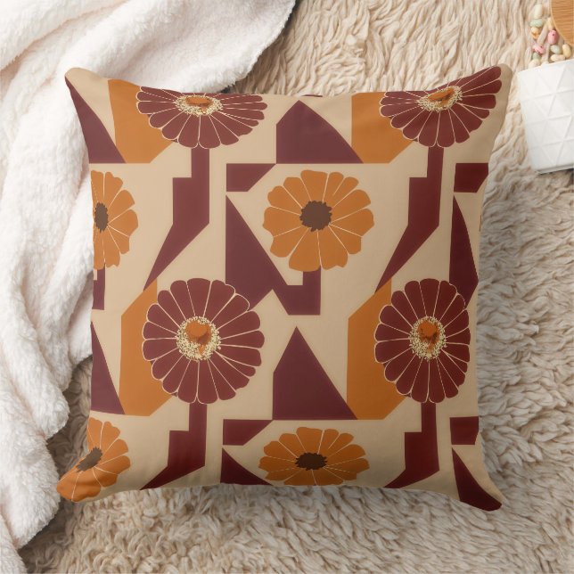 Boho herfst botanisch bloemmotief kussen (Deken)