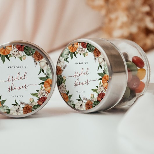 Boho Herfst Bruidsdiner Bedankt Ronde Sticker