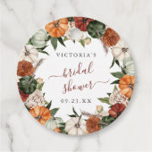 Boho herfst bruidsfeest bedankjes labels (Voorkant)