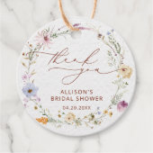 Boho-herfst bruiloft dank je wel bedankjes labels (Voorkant)