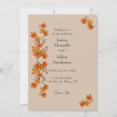 Boho herfst bruiloft kaart (Voorkant)