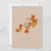 Boho herfst bruiloft kaart (Achterkant)