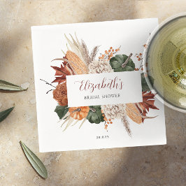Boho-herfst bruiloftsborrel servet