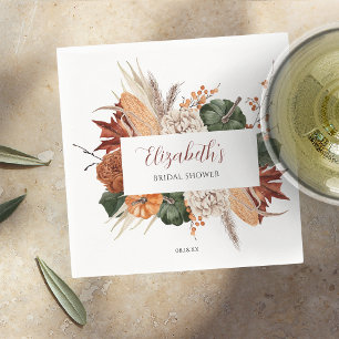 Boho-herfst bruiloftsborrel servet