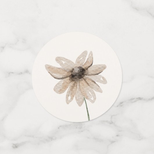 Boho-herfst bruiloftsfeest met wilde bloemen confetti (Kleine voorkant)