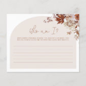 Boho herfst die ik vrijgezellenfeest spel (Voorkant)