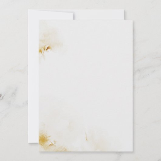 Boho herfst elegant bruiloft kaart (Achterkant)