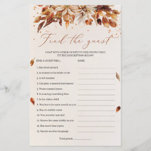 Boho Herfst en herfst bloemen vinden het gastspel