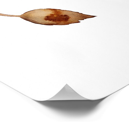 Boho herfst en herfst floraal Vrijgezellenfeest bo Poster (Hoek)