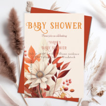 Boho herfst floraal Baby shower