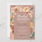 Boho Herfst Floral Bridal Brunch  Kaart (Voorkant)