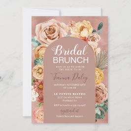 Boho Herfst Floral Bridal Brunch  Kaart