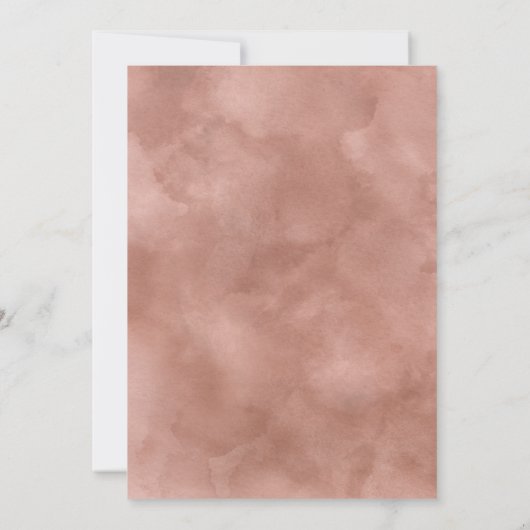 Boho Herfst Floral Bridal Brunch Uitnodiging (Achterkant)