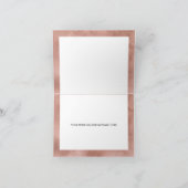 Boho Herfst Floral Dank u kaart (Binnen)