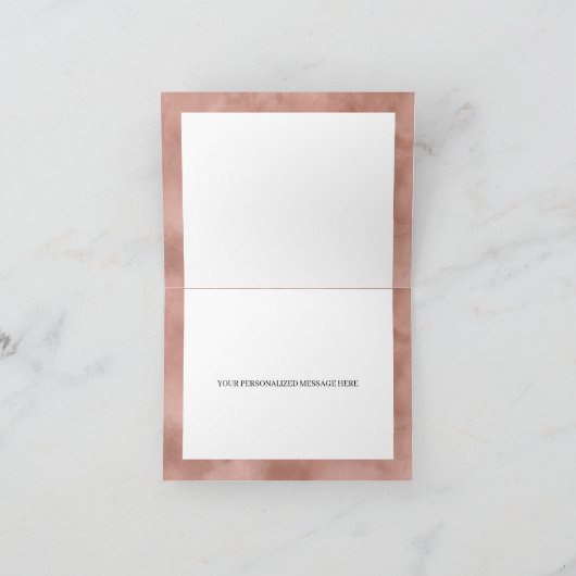 Boho Herfst Floral Dank u kaart (Binnen)