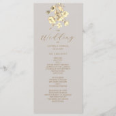 Boho Herfst Floral Wedding Ceremony Programma Programmakaart (Voorkant)