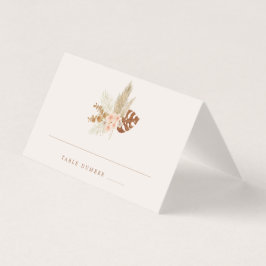 Boho Herfst Flowers Rustic Outdoor Wedding Kaart