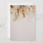 Boho Herfst Flowers Wedding Save The Date (Achterkant)