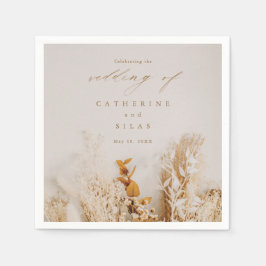 Boho Herfst Flowers Wedding Servet