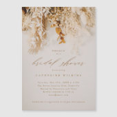 Boho Herfst Flowers Wedding Vrijgezellenfeest Magnetische Uitnodiging (Voorkant)