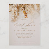 Boho Herfst Flowers Wedding Vrijgezellenfeest Uitnodiging Briefkaart (Voorkant)