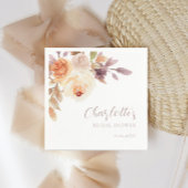 Boho Herfst Foliage Rozen Vrijgezellenfeest Servet