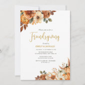 Boho herfst Friendsgiving Kaart (Voorkant)