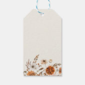 Boho Herfst Ghost Baby shower Dank u gunst Cadeaulabel (Achterkant)