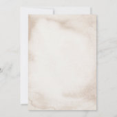 Boho Herfst Glitter Menu Bruiloft Kaart (Achterkant)