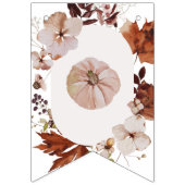 Boho herfst Hallo pompoen Vlaggetjes (Eerste vlag)