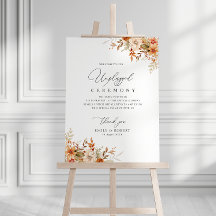 Boho Herfst herfst Florals Unplugged Ceremonie Tek