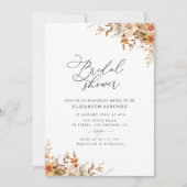 Boho Herfst herfst Florals vrijgezellenfeest Kaart (Voorkant)