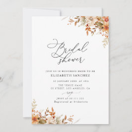 Boho Herfst herfst Florals vrijgezellenfeest Kaart