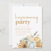 Boho Herfst Herfst Housewarming Party Uitnodiging (Voorkant)