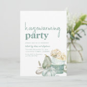 Boho Herfst Herfst Housewarming Party Uitnodiging (Staand voorkant)