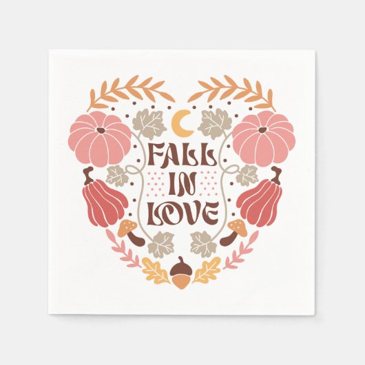 Boho Herfst herfstquote Servet (Voorkant)