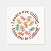 Boho Herfst herfstquote Servet (Voorkant)