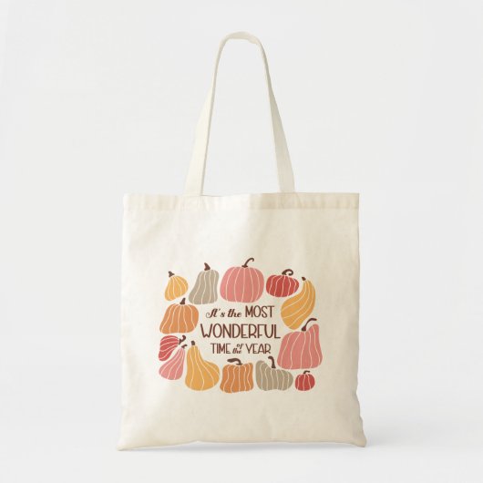 Boho Herfst herfstquote Tote Bag (Voorkant)