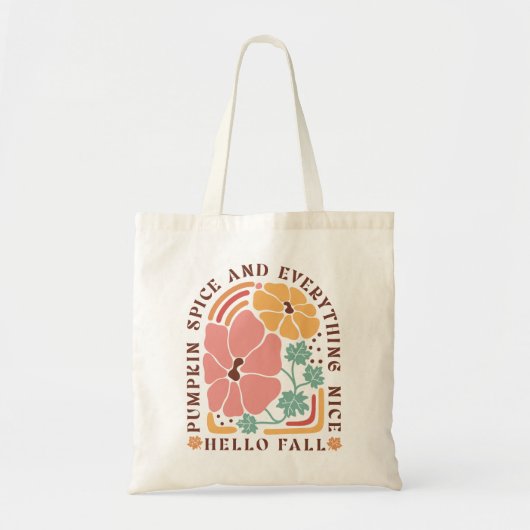 Boho Herfst herfstquote Tote Bag (Voorkant)