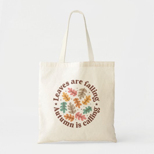 Boho Herfst herfstquote Tote Bag (Voorkant)