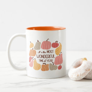Boho Herfst herfstquote Tweekleurige Koffiemok