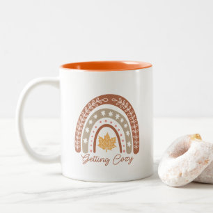 Boho Herfst herfstquote Tweekleurige Koffiemok
