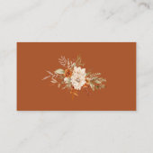 Boho herfst hoe groot mama's buik informatiekaartje (Achterkant)