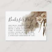 Boho Herfst In Liefde Pampas Grass Boek Aanvraag Informatiekaartje (Voorkant)